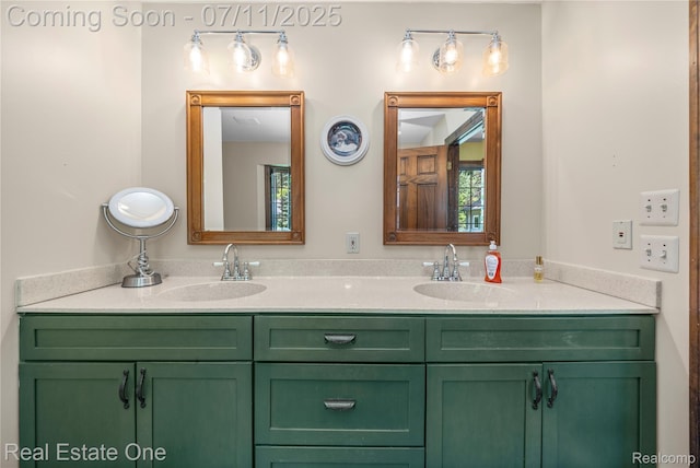 25740 Farmbrook Rd, Southfield, MI 48034 - bathroom featuring double vanity