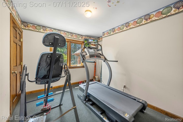 25740 Farmbrook Rd, Southfield, MI 48034 - exercise room with baseboards