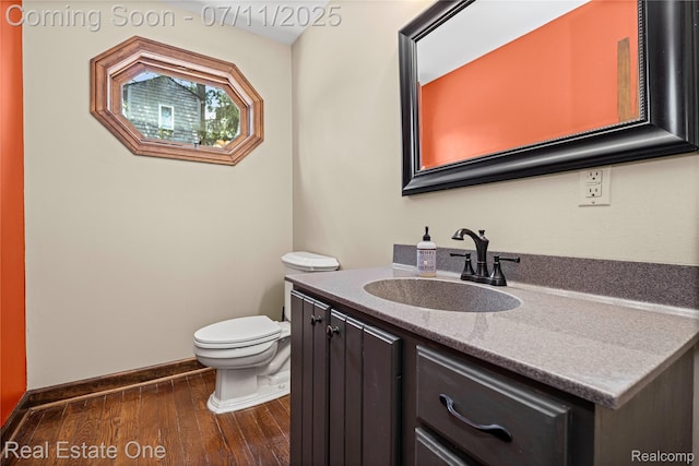 25740 Farmbrook Rd, Southfield, MI 48034 - bathroom with hardwood / wood-style floors and vanity
