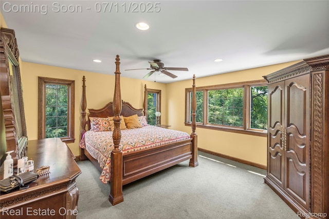 25740 Farmbrook Rd, Southfield, MI 48034 - carpeted bedroom with recessed lighting
