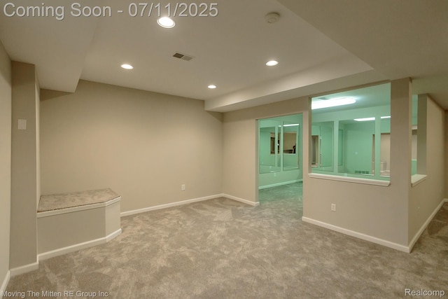 61001 Evergreen Ct, South Lyon, MI 48178 - carpeted empty room with recessed lighting and a smoke detector