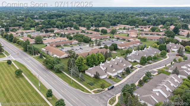 61001 Evergreen Ct, South Lyon, MI 48178 - aerial view of residential area