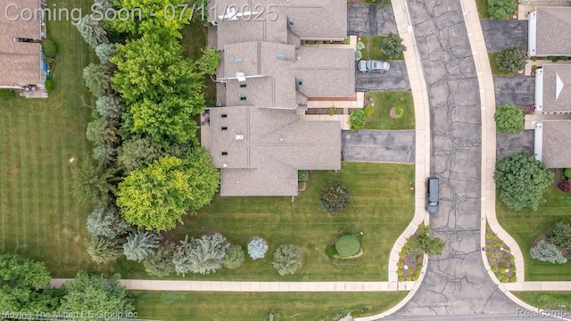 61001 Evergreen Ct, South Lyon, MI 48178 - aerial view of property and surrounding area