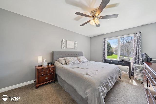 9164 Emily Dr, Davison, MI 48423 - bedroom featuring carpet floors and a ceiling fan
