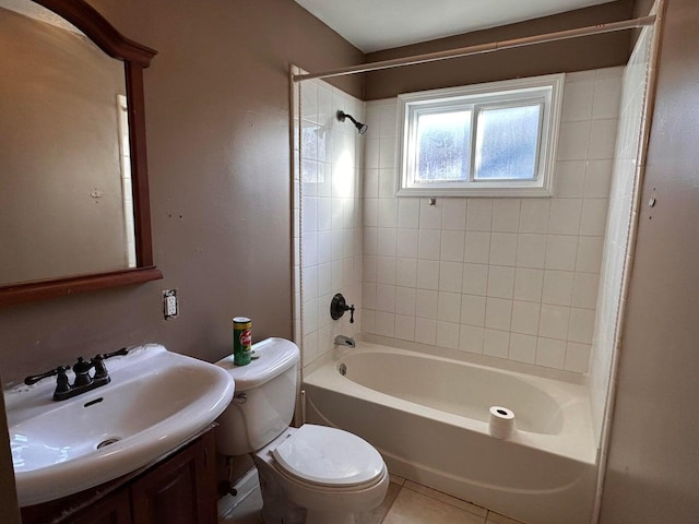 26235 Southwestern Hwy, Redford, MI 48239 - full bath featuring shower / bath combination, vanity, and tile patterned flooring