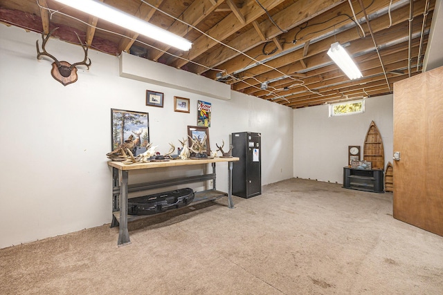 14555 Fruit Ridge Ave, Kent City, MI 49330 - below grade area with carpet floors