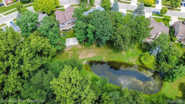 3845 Beechcrest, Rochester Hills, MI 48309 - aerial perspective of suburban area featuring a nearby body of water