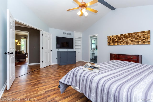 3845 Beechcrest, Rochester Hills, MI 48309 - bedroom with wood finished floors and a ceiling fan