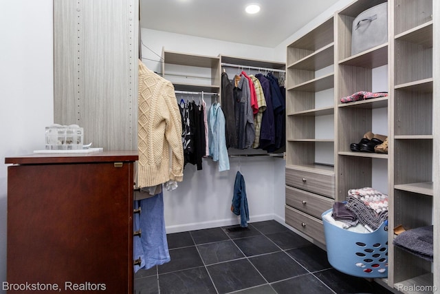 3845 Beechcrest, Rochester Hills, MI 48309 - spacious closet featuring dark tile patterned flooring