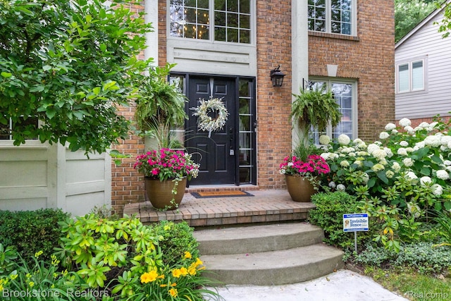 3845 Beechcrest, Rochester Hills, MI 48309 - view of exterior entry featuring brick siding