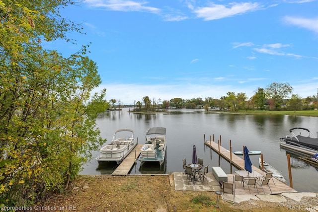 8873 Lagoon Dr, Brighton, MI 48116 - dock area featuring a water view
