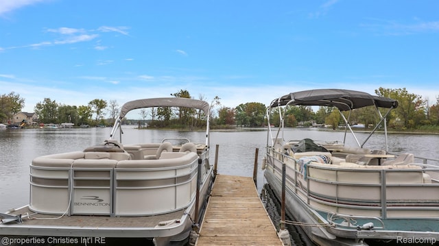 8873 Lagoon Dr, Brighton, MI 48116 - dock area with a water view