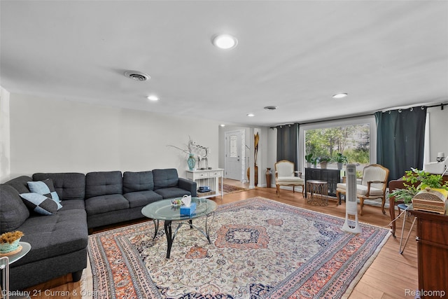 45055 Mcbride Ave, Van Buren, MI 48111 - living room with light wood-type flooring and recessed lighting