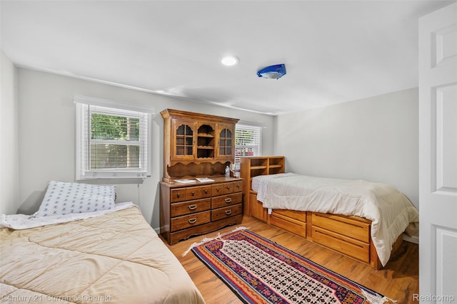 45055 Mcbride Ave, Van Buren, MI 48111 - bedroom with multiple windows, light wood finished floors, and recessed lighting