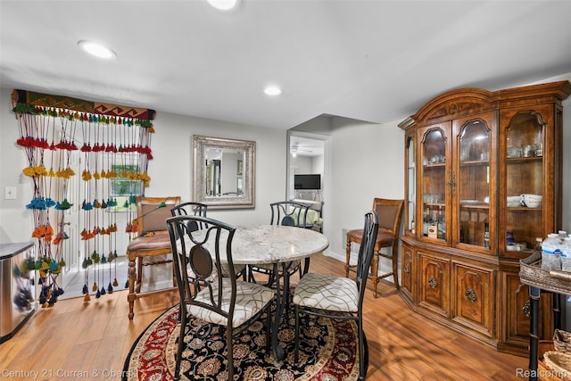 45055 Mcbride Ave, Van Buren, MI 48111 - dining space featuring light wood-type flooring and recessed lighting