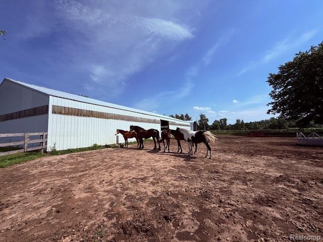 3120 Bruisee Rd, Marlette, MI 48723 - view of horse barn
