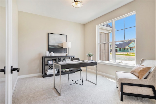 9088 N 34th St, Richland, MI 49083 - carpeted office space with baseboards and french doors