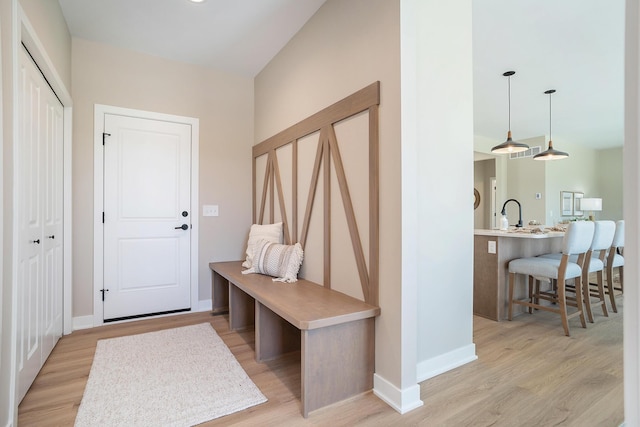 9088 N 34th St, Richland, MI 49083 - mudroom with light wood-style flooring and baseboards