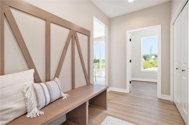 9088 N 34th St, Richland, MI 49083 - mudroom featuring light wood-style floors and recessed lighting
