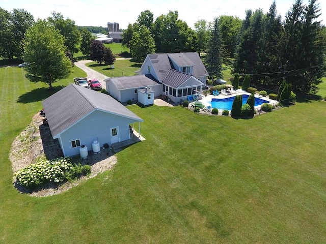 5160 Barker Rd, Jonesville, MI 49250 - view of subject property with a pool area