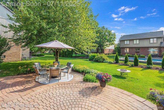 4317 Vassar Dr, Troy, MI 48085 - view of patio with a fire pit