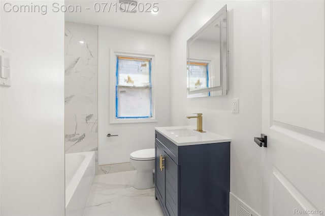 19777 Santa Rosa Dr, Detroit, MI 48221 - bathroom featuring vanity and marble look tiles