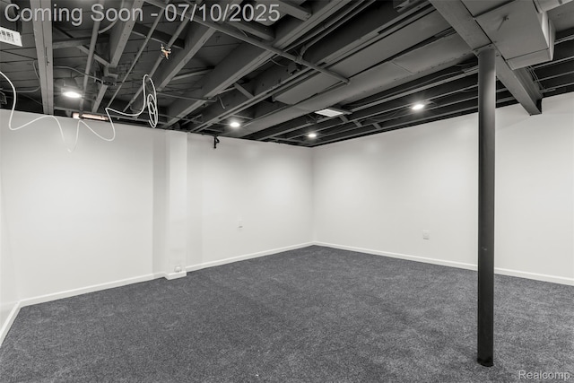 19777 Santa Rosa Dr, Detroit, MI 48221 - finished below grade area with carpet and baseboards