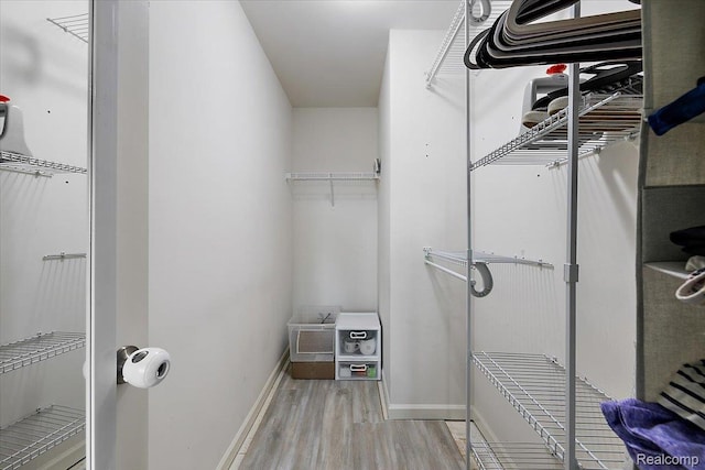 58565 Westmoore Cir, New Haven, MI 48048 - walk in closet with wood finished floors