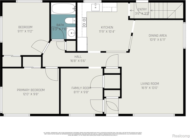 1820 W Longmeadow Rd, Trenton, MI 48183 - view of home floor plan