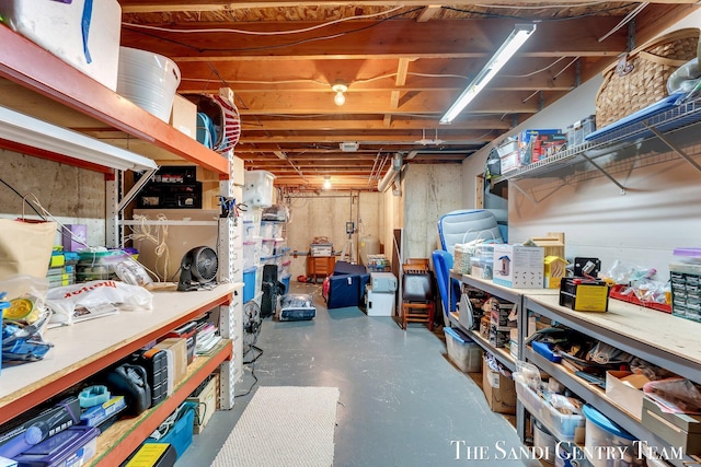 15071 Steves Dr, Grand Haven, MI 49417 - unfinished below grade area featuring a workshop area