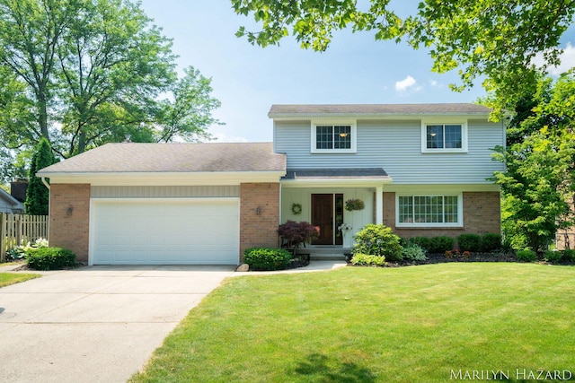 2934 Meadowbrook Dr SE, Grand Rapids, MI 49546 - traditional home featuring brick siding, an attached garage, and driveway