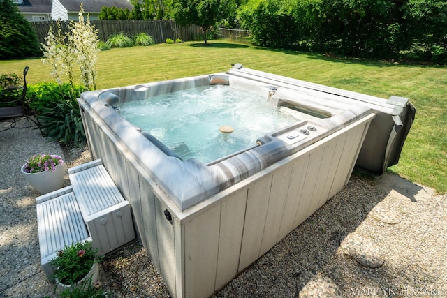 2934 Meadowbrook Dr SE, Grand Rapids, MI 49546 - view of patio featuring a hot tub