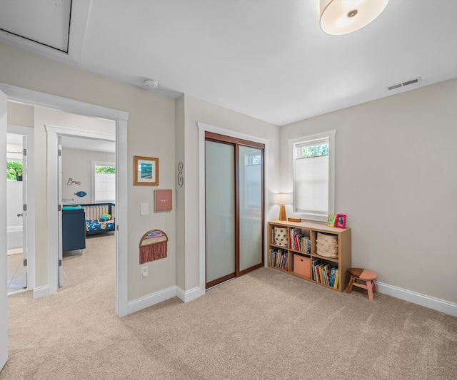 820 Barton Dr, Ann Arbor, MI 48105 - rec room featuring carpet flooring