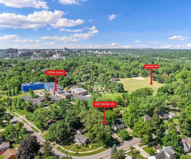 820 Barton Dr, Ann Arbor, MI 48105 - bird's eye view