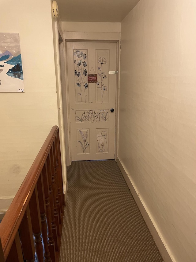 33 Abbott Ave, Coldwater, MI 49036 - hall featuring dark carpet