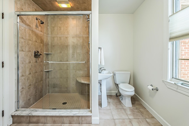 1544 Newport Creek Dr, Ann Arbor, MI 48103 - full bath featuring tile patterned flooring and a shower stall
