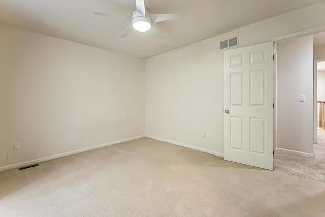 1544 Newport Creek Dr, Ann Arbor, MI 48103 - spare room featuring light carpet and ceiling fan