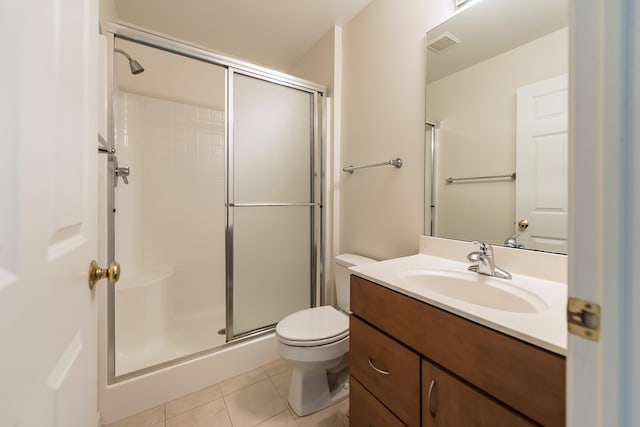 1544 Newport Creek Dr, Ann Arbor, MI 48103 - bathroom featuring tile patterned floors, a shower stall, and vanity