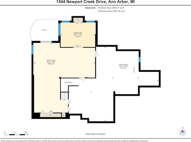 1544 Newport Creek Dr, Ann Arbor, MI 48103 - view of room layout