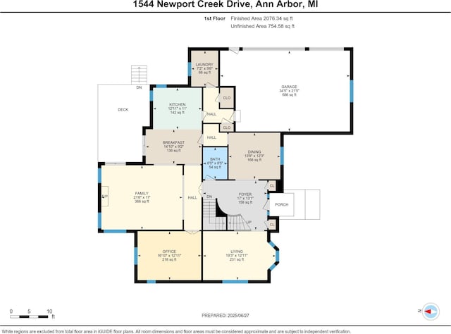 1544 Newport Creek Dr, Ann Arbor, MI 48103 - view of property floor plan