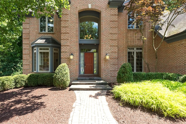 1544 Newport Creek Dr, Ann Arbor, MI 48103 - property entrance with brick siding