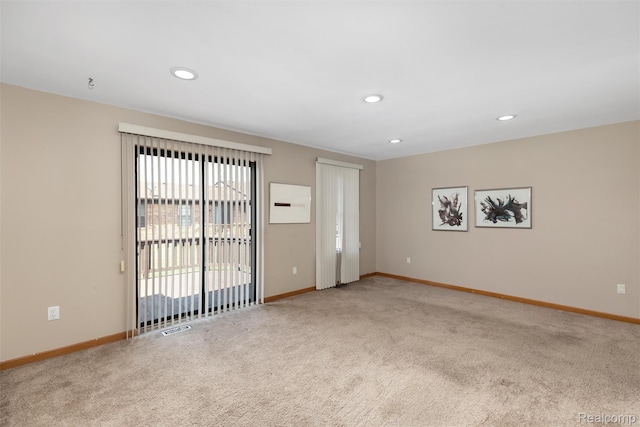 5419 Duke Ct, Warren, MI 48091 - empty room with carpet floors and recessed lighting