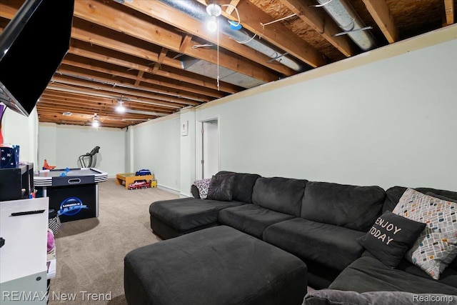 9125 Mandon Rd, White Lake, MI 48386 - view of carpeted living area