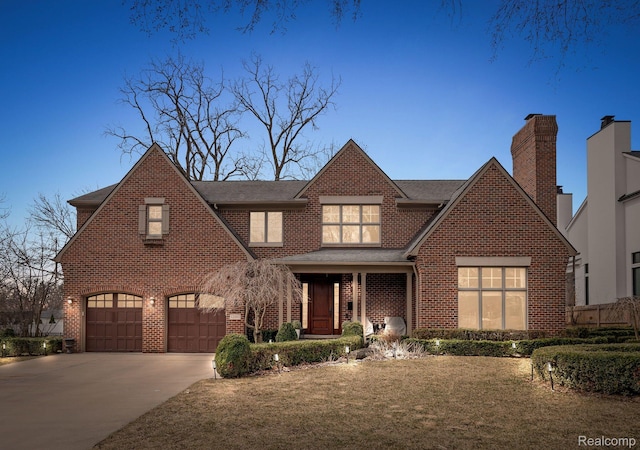 1200 Shipman Blvd, Birmingham, MI 48009 - view of front of property featuring brick siding, concrete driveway, a shingled roof, and an attached garage