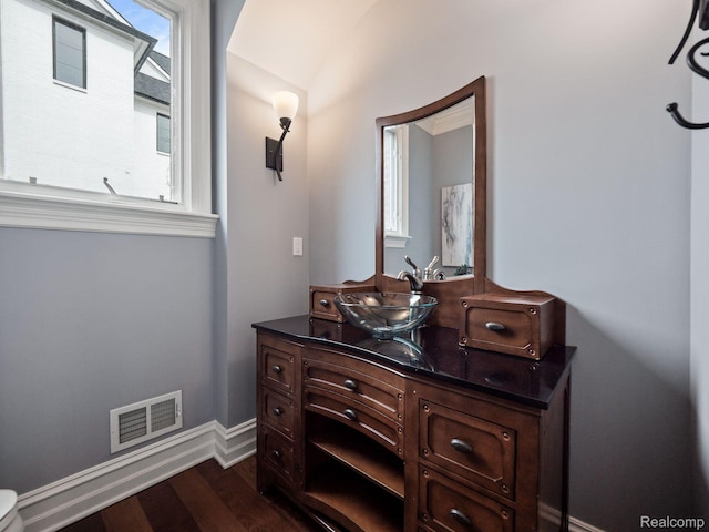 1200 Shipman Blvd, Birmingham, MI 48009 - bathroom with vanity and wood finished floors