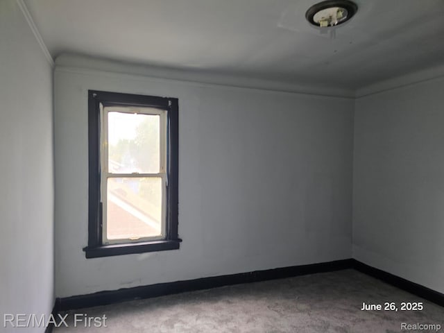 9379 Manor St, Detroit, MI 48204 - carpeted spare room with crown molding and baseboards
