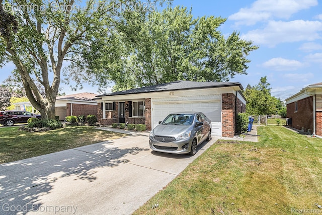 3847 Dwight Dr, Warren, MI 48092 - ranch-style home with brick siding, driveway, and an attached garage