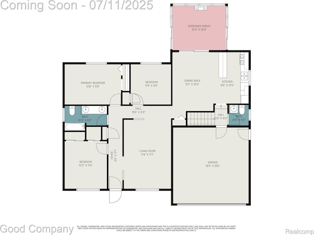 3847 Dwight Dr, Warren, MI 48092 - view of room layout