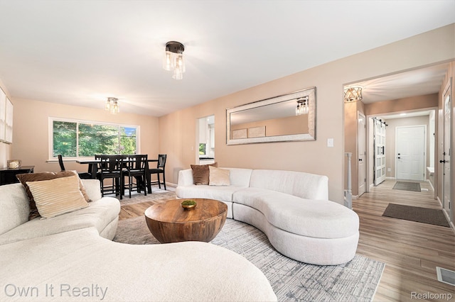 14128 Ellen Dr, Dearborn Heights, MI 48154 - living area with wood finished floors