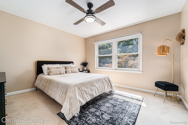 14128 Ellen Dr, Dearborn Heights, MI 48154 - bedroom featuring carpet floors and a ceiling fan